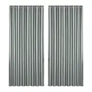 2X Blockout Curtains Blackout Window Curtain Eyelet 300x230cm Grey Shine