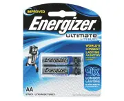 Energizer AA Ultimate Lithium Battery 2 Pack