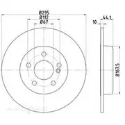 Bremtec Euro-Line GeoZinc Coated Brake Rotor - BDR25210EL
