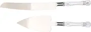 Cabilock Wedding Cake Knife Spatula Set Pie Pizza Pastry Servers Stainless Steel Rustic Cake Server Kit for Parties