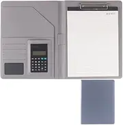 A4 Clipboard Folder A4 Folder Conference Folder PU Leather Resume Storage Clipboard Folder Portfolio Clipboard A4 for Legal Pad for Business School Office Conference