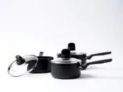 Greenpan Memphis Healthy Ceramic Nonstick 16, 18 and 20Cm 3Pc Saucepans Set, Ind