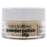 Pro Powder Polish Nail Colour Dip System - Metallic Lemon Gold by Cuccio Colo...