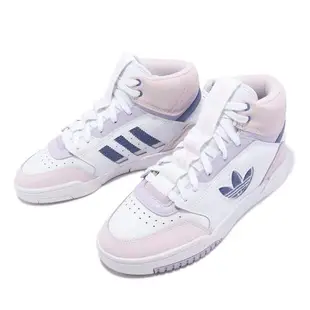 adidas 休閒鞋 Drop Step XL W 女鞋 粉紅 藍莓紫 麂皮 高筒 三葉草 愛迪達 FZ5722