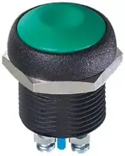 Apem PUSH BUTTON SWITCH 4A Momentary SPST IP67 Screw Terminal, Dome Shape YELLOW