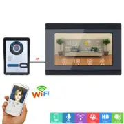 7"LCD Wired Wifi Video Door Phone Doorbell Intercom Entry System 1000TVL Camera