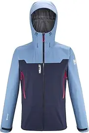 [MILLET] MIV7739 Men's Waterproof Jacket, Kamet Light, Gore-Tex Jacket, Sapphire/coronet blue (New LOGO), L