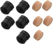 Toyvian 10pcs Trombone Slide Rubber End Bumper Valve Cork Pad Kit for Easy Instrument Repair Durable Cork Design for Leak Control Quick Setup Instruments