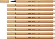 Fineliner - STABILO Point 88 - Pack of 10 - Light Ochre