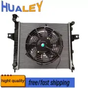 High Quality Radiator+FAN FOR JEEP GRAND CHEROKEE WJ / WG 4.0L 6Cyl 6/99-6/05 MT