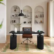 Wesley Electric Black Home Office Desk