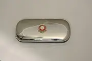 Polished chrome football club glasses case – Bournemouth