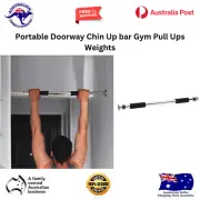 Portable Doorway Chin Up bar Gym Pull Ups Weights Handy
