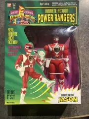 VTG 1994 Bandai Power Rangers Karate Kickin' Jason Red Ranger 8" Action Figure