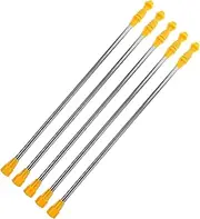 Yardenfun 5pcs Telescopic Spray Wand Long Rod for Sprayer Extension Pole Handheld Wand for Garden Sprayer