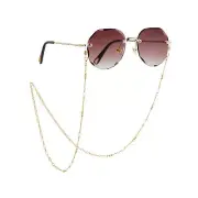 18K Gold Eyeglass Chain Sunglasses Strap Reading Glasses Retainer String Cord