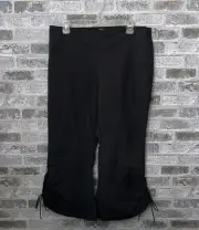 Urban Outfitters Silence + Noise Hayley Crop Kick Flare Pants Black Size 12
