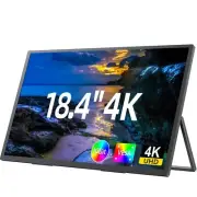 UPERFECT 4K Portable Monitor 18.4" 3840x2160 UHD Laptop Monitor IPS Eye Care