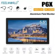 FEELWORLD P6X 5.5'' 4K HDMI Aluminium Camera Field Monitor Touch Screen 1000nit
