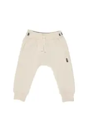 Bonds Kids Fleece Logo Trackie Track Pants size 4 Colour Macadamia