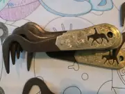 Hoof Pick / Metal Hoof Pick With Cowboy Design
