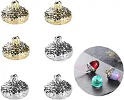 iSuperb Acorn Cap 6 Pieces Metal Acorn Bead Caps Artificial Pendant Caps Craft Caps Acorn Hats for DIY Jewelry Pendants (6 Pieces Acorn Hats)