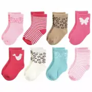 Luvable Friends Cushion Socks, 8-Pack, Whimsical