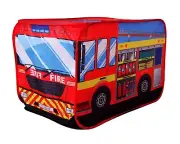 Fire Engine Truck Pop-up Vehicle Pretend Fire Fighter Play Tent Kids Playhouse