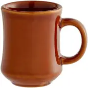(THREE MUGS) CARAMEL STONEWARE COFFEE MUG 7 oz CAFE HANDLED DISHWASHER SAFE
