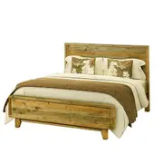 Woodstyle Bedframe Double Size Antique Light Brown