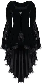 Women's Tuxedo Gothic Tailcoat Jacket Steampunk VTG Victorian Coat Wedding Uniform