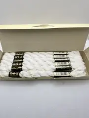 12 skeins DMC Perle Cotton Thread for needle work - White France