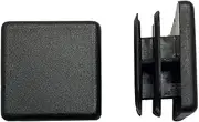 Protection Force 1" 25mm (Pack of 10) Square OD Tubing Plastic Insert Plug, Tubing Post End Cap, Chair Glide