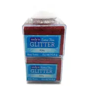 Sulyn Extra Fine Glitter Ruby (Red) 2.5 oz Container Lot of 2 Free Shipping