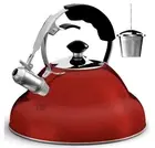 Willow & Everett Whistling Tea Kettle for Stove Top - 3 Liter Tea Pots for Stove