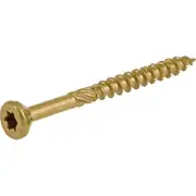 Power Pro 48608 Wood Screws, #8 x 2", Premium Outdoor Deck Screws, Rust