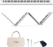 Blackstar Carry-on Folding Piano by | 88 Keys Portable Piano with Built in USB Rechargeable Battery and MIDI over USB 128 Sounds