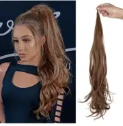 Flufy MOOZ 32” Synthetic Ponytail Wig Flexible Wrap Around Lightweight