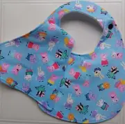 Peppa Pig and Friends Fabric Dribble Toddler Child Baby Bibs Bandana Bibs