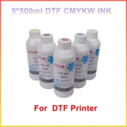 5*500ml DTF Ink Transfer Refill For Epson DTF Inkjet T-shirt Printer Inks AU