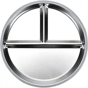 Stainless Steel Baby Plates with Suction,Dishwasher Safe Kids Dinnerware Metal Food Tray | Divided Serving Tray Portion Control Plate with Silicone Base for Home School