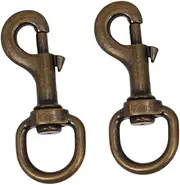 COLLBATH 3sets Swivel Joints Traction Rope Buckle for Small Dogs Pet Collar Hooks for Cats 2pcs*3