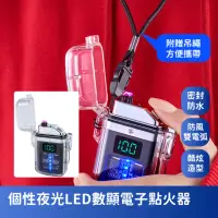 在飛比找momo購物網優惠-【未來設計】光LED數顯USB電子點火器-附掛繩(電弧 無明