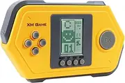 HLF Retro Block Game Console Cool Shape 26 Building Block Games Silicone Button Adjustable Speed/Difficulty Handheld Game Puzzle Toy Gifts for Children/Birthdays/Holidays (Yellow)