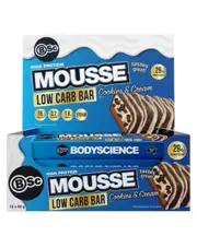 BSc High Protein Low Carb Mousse Bar Cookies & Cream 12 x 55g