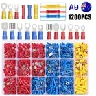 1200pcs Wire Connector Electrical Crimp Terminal Marine Automotive Car Spade Kit