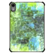 iPad mini (6th gen) iPad Impact Case PASTEL JUNGLE 2 - Colorful Nature Green Turquoise Blue Animal Print Chic Trendy Stylish Girly Abstract Acrylic Painting Pretty Whimsical Splash Art