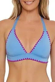 [Lucky] Women's Standard Marbella Halter Bikini Top, Adjustable, Tie Back, Swimwear Separates