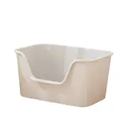 Extra-Large Open Splash-Proof Cat Litter Box-Grey-561*363*333mm(L*W*H)