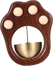 Walnut Wood Shopkeepers Bell Magnetic Entry Chime for Home Office Classroom and Wood Design with Alert Sound Fit for Various Door